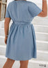 Vestido mini bohemio de talla grande Lillian